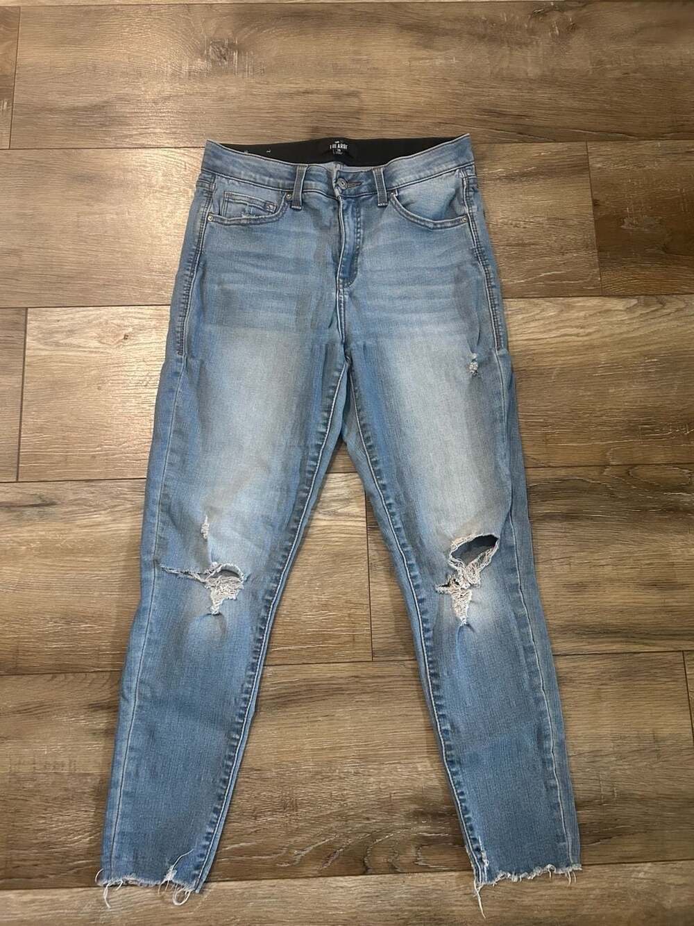 LuLaRoe Distressed Skinny Ankle Jeans Light Wash Size 28